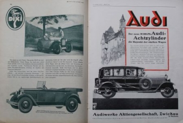 "Motor & Sport" Motor-Magazine Poessneck 1928 Exhibition Issue (7240)